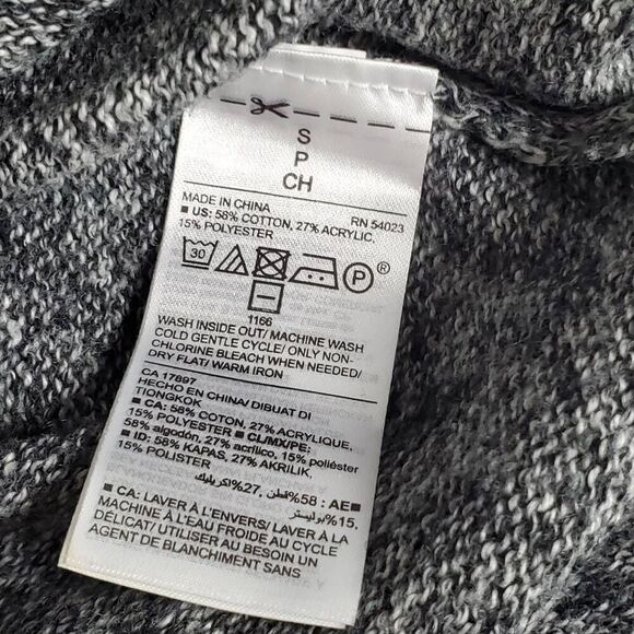 Old Navy Women’s Gray Marled Knit Long Sleeve Pullover Sweater Size Small - Picture 6 of 7